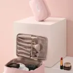 Set x2 Cosmetiquera multifuncional impermeable con manija - Organiza tus cosméticos y viaja sin desorden - Imagen 3