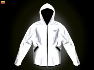 Chaqueta Cortavientos 100% Reflectiva para Motociclistas y Ciclistas - Garantiza visibilidad total y protección contra la brisa nocturna
