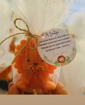 Set x5 Vela artesanal de león para pastel infantil y decoración de safari - Decora fiestas temáticas y alegra celebraciones familiares