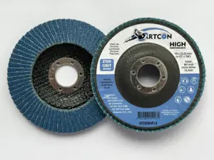 Set x2 Disco Flap 4 1/2 Pulgadas Grano 120 de Zirconio para Acero Inoxidable - Permite realizar desbastes y acabados simultáneos