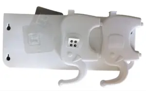 Set x3 Estante de pared con diseño de elefante adhesivo y resistente al agua - Organiza tus espacios pequeños con estilo funcional
