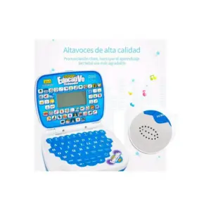 Mini Computador Infantil Bilingüe de Aprendizaje - Estimula el desarrollo cognitivo temprano mientras aprenden inglés y español