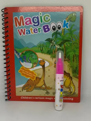 Set x4 Libro de dibujo reutilizable con agua y rotulador para niños - Estimula la creatividad infantil de forma limpia y segura sin manchar