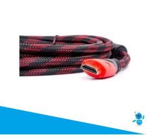Cable HDMI 10 metros mallado para alta definición - Transmite video y audio estable sin pérdida de calidad