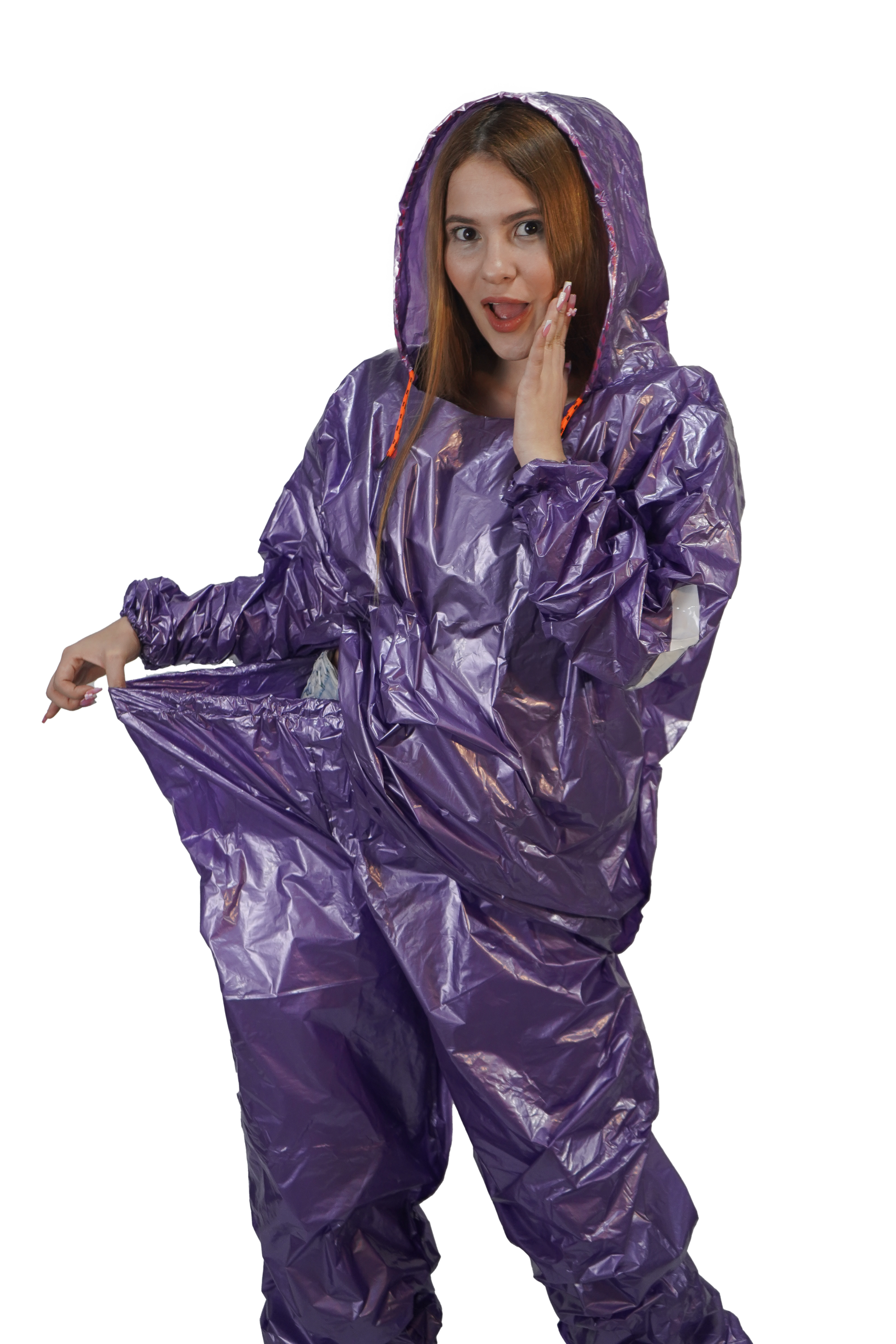 Combo Impermeable Metalizado+Pijama