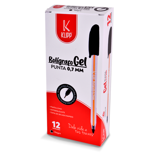 Bolígrafo de gel punta media 1.0 mm Klipp - garantiza una escritura suave sin esfuerzo - Imagen 5