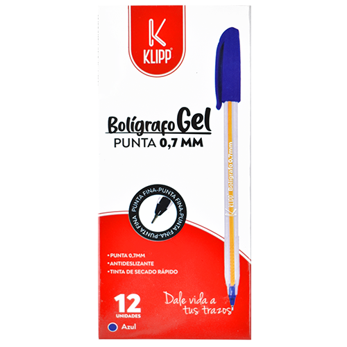 Bolígrafo de gel punta media 1.0 mm Klipp - garantiza una escritura suave sin esfuerzo - Imagen 6
