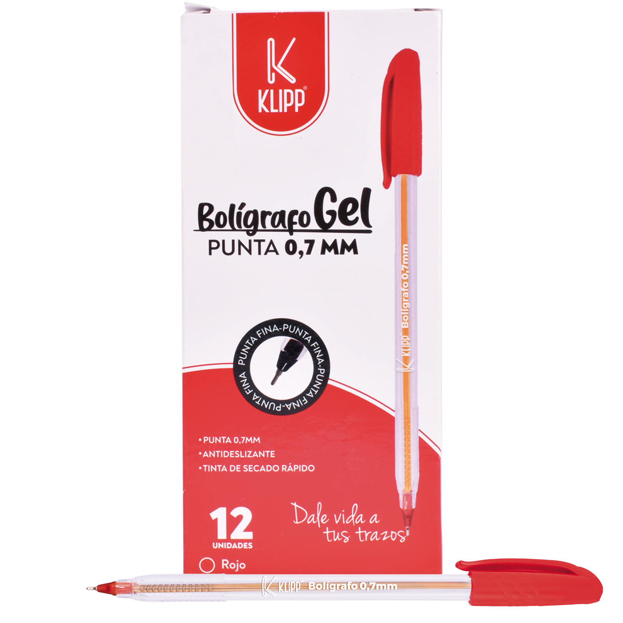 Bolígrafo de gel punta media 1.0 mm Klipp - garantiza una escritura suave sin esfuerzo - Imagen 2