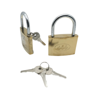 Set x3 Candado metálico de alta resistencia 63mm dorado - protege tus puertas y bodegas con máxima seguridad