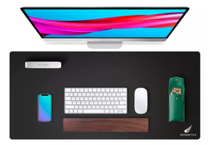 Tapete para computador de gran tamaño 90x40 cm - protege tu escritorio y mejora el deslizamiento del ratón