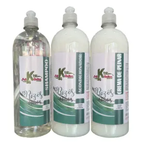 Set de champu acondicionador y crema de peinar para rizos de 1000ml - Define la melena y controla el frizz diariamente