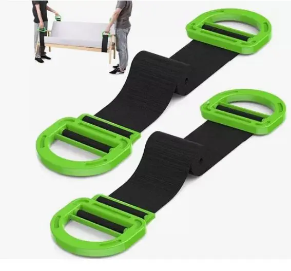 Set x2 Correas de elevación móvil para muebles y objetos pesados - Facilita tus mudanzas protegiendo tu espalda