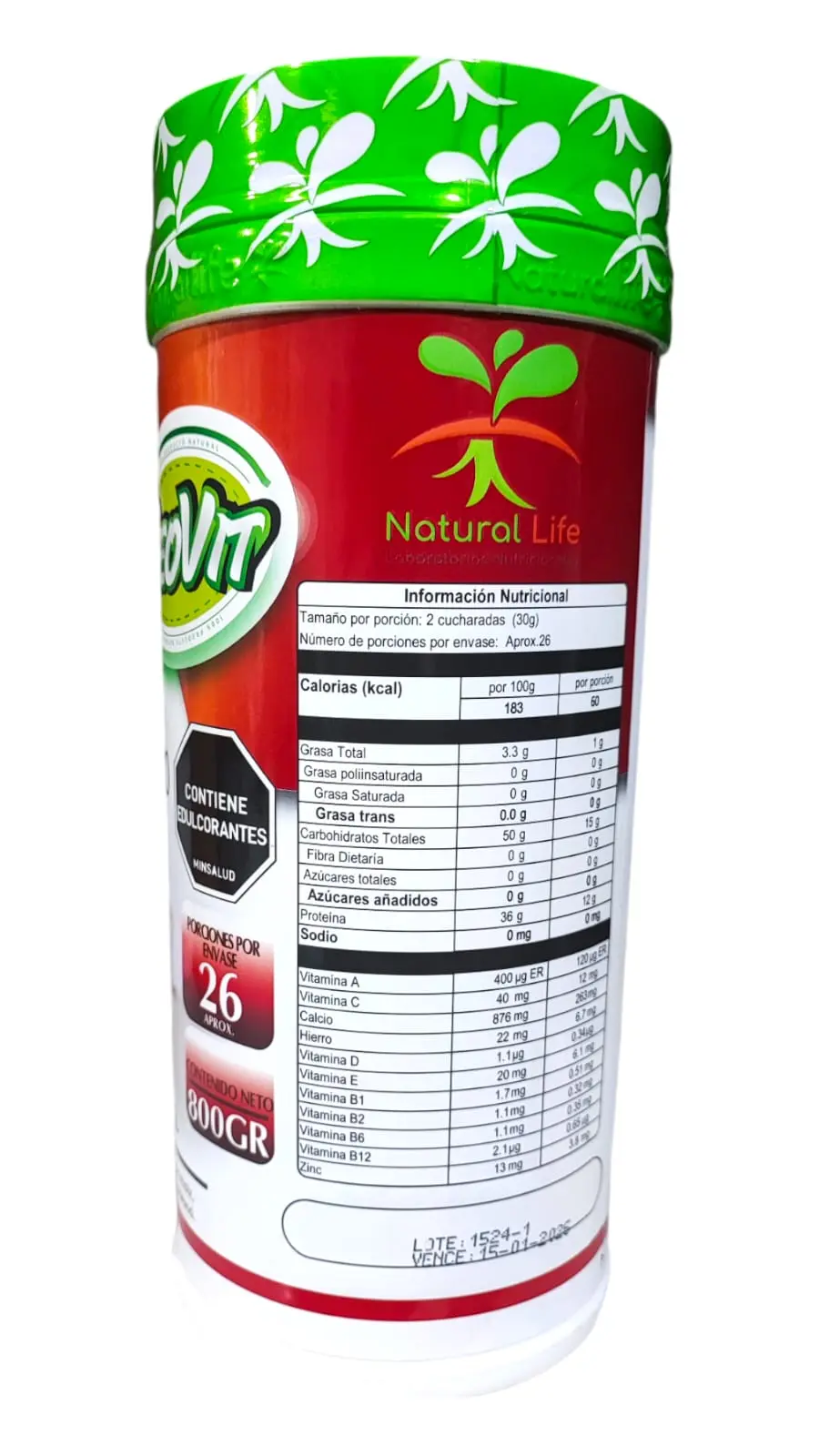 Vitacerebrina con Guaraná y Vitaminas en Polvo - Potencia tu memoria y combate la fatiga mental diariamente