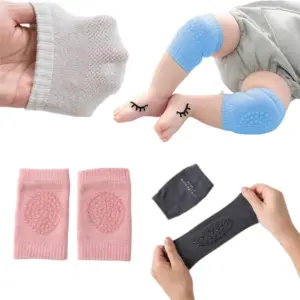 Set x3 Rodilleras de gateo antideslizantes para bebé (9 pares) - proteges sus rodillas de raspones mientras aprende a caminar en pisos duros