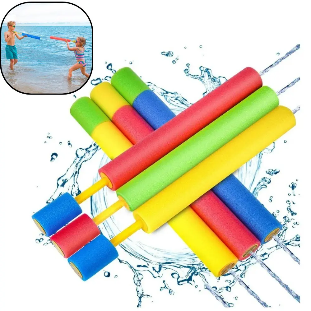 Set x2 Pistola tubo lanzador de agua de espuma para piscina y playa - Diviértete al aire libre con juegos refrescantes en verano