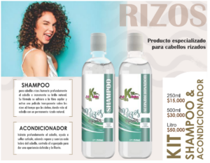 Kit de shampoo y bálsamo para rizos de 250 ml - Controla el frizz y define los bucles naturales
