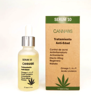 Set x2 Sérum facial anti edad de cannabis con extracto natural - Hidrata profundamente y reduce líneas de expresión