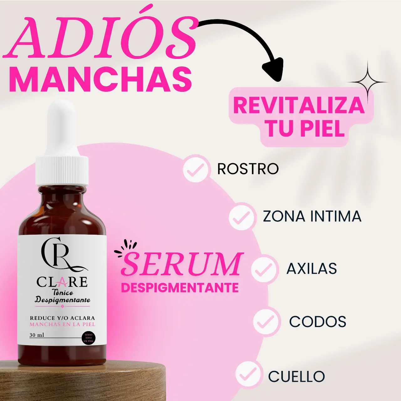 Set x2 Sérum despigmentante corporal e íntimo para manchas oscuras - Unifica el tono de tu piel de forma segura