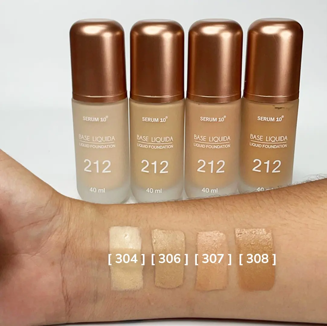 Set x2 Base de Maquillaje Serum 10 Mate con SPF 20 para Piel Grasa - Controla el brillo facial durante veinticuatro horas