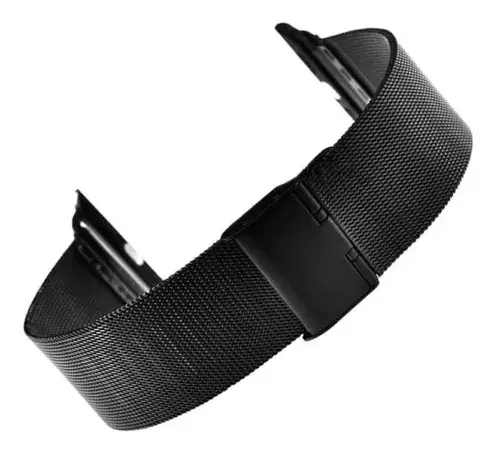 Correa Pulso Metalica Negra Reloj - Imagen 4