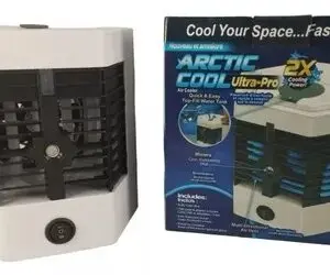 Set x2 Aire Acondicionado Portatil Artic Ultra USB para Escritorio - Enfría tus espacios personales rápidamente con agua y hielo