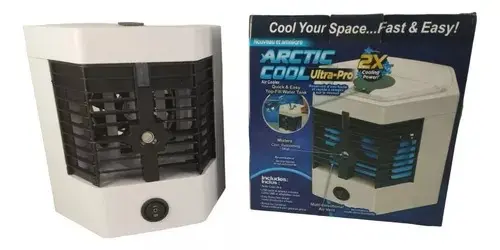 Set x2 Aire Acondicionado Portatil Artic Ultra USB para Escritorio - Enfría tus espacios personales rápidamente con agua y hielo