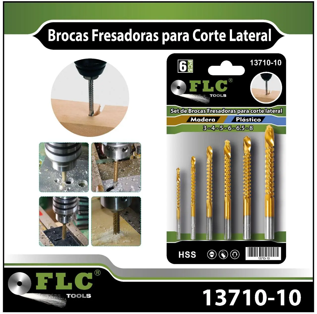 Brocas Fresadoras para Corte Lateral