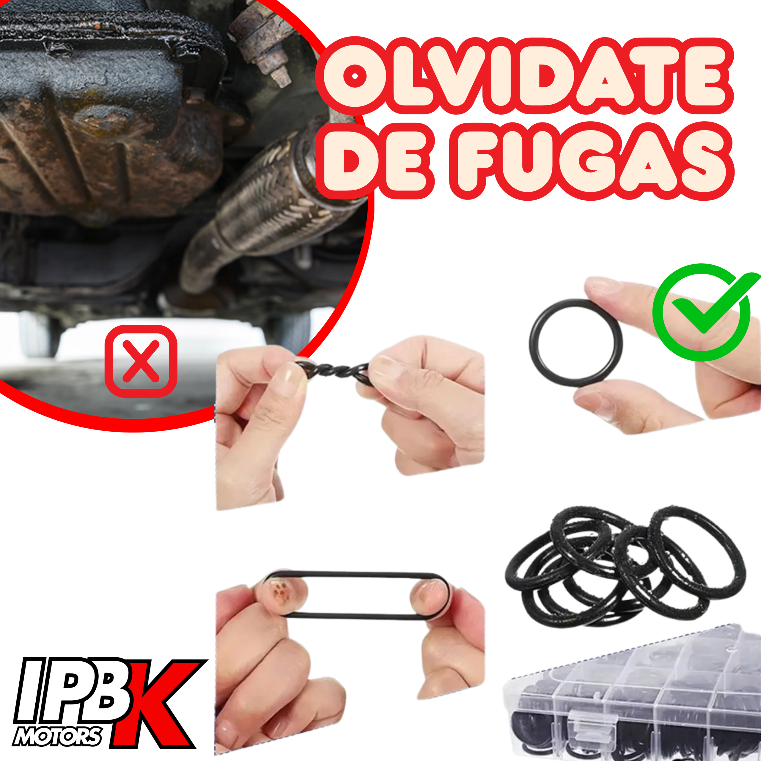 Kit de juntas tóricas y orings 225 piezas - Evita filtraciones en motores y sistemas hidráulicos - Imagen 4