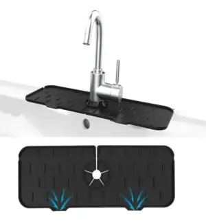 Protector en silicona para llave de lavaplatos y grifería - Evita charcos de agua y previene la formación de hongos