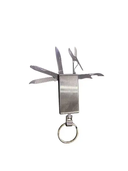 Set x2 Llavero multifuncional compacto de bolsillo con herramientas de reparacion - Resuelve imprevistos diarios facilmente en cualquier lugar