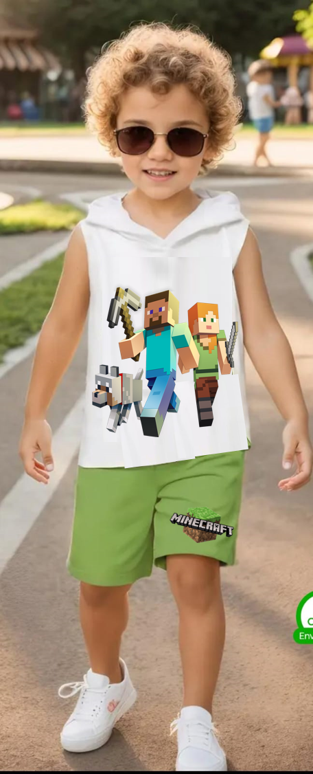 Conjunto Manga Sisa Minecraft