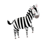 Set x4 Globo Metalizado Cebra de Cuerpo Entero - Decora fiestas infantiles y eventos temáticos con animales de la selva