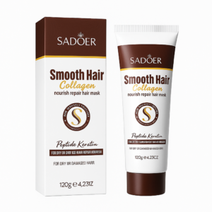 Set x4 Mascarilla capilar de colágeno y queratina Sadoer - Revitaliza y repara el cabello seco desde el interior