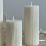 Set x2 Vela Cilindro de Parafina 10x5 cm Decorativa - Crea un ambiente sofisticado y acogedor en tu hogar