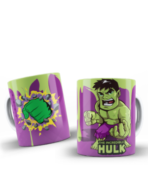 Set x2 Taza de cerámica diseño Hulk de Marvel - Disfruta tus bebidas con la fuerza del gigante verde