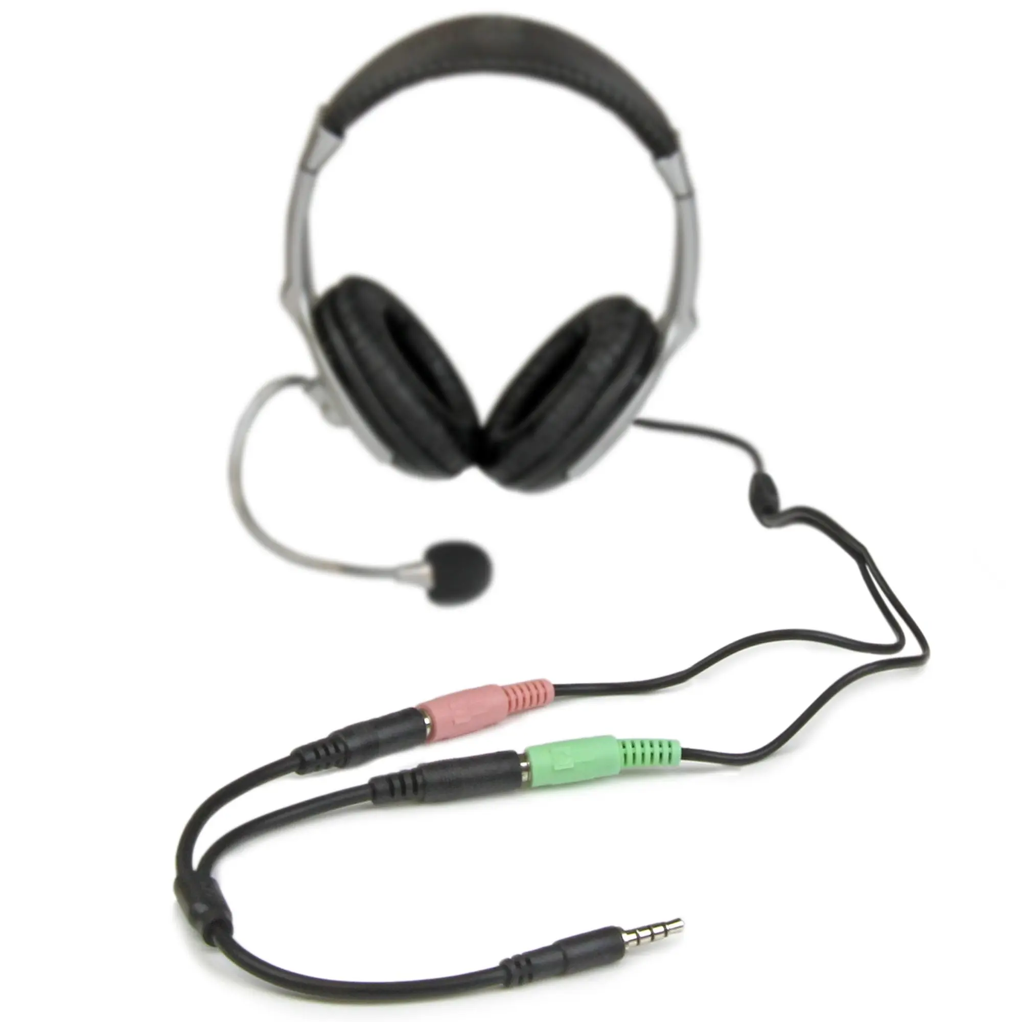 Cable Convertidor Audio Micrófono 2 A 1 - Imagen 2