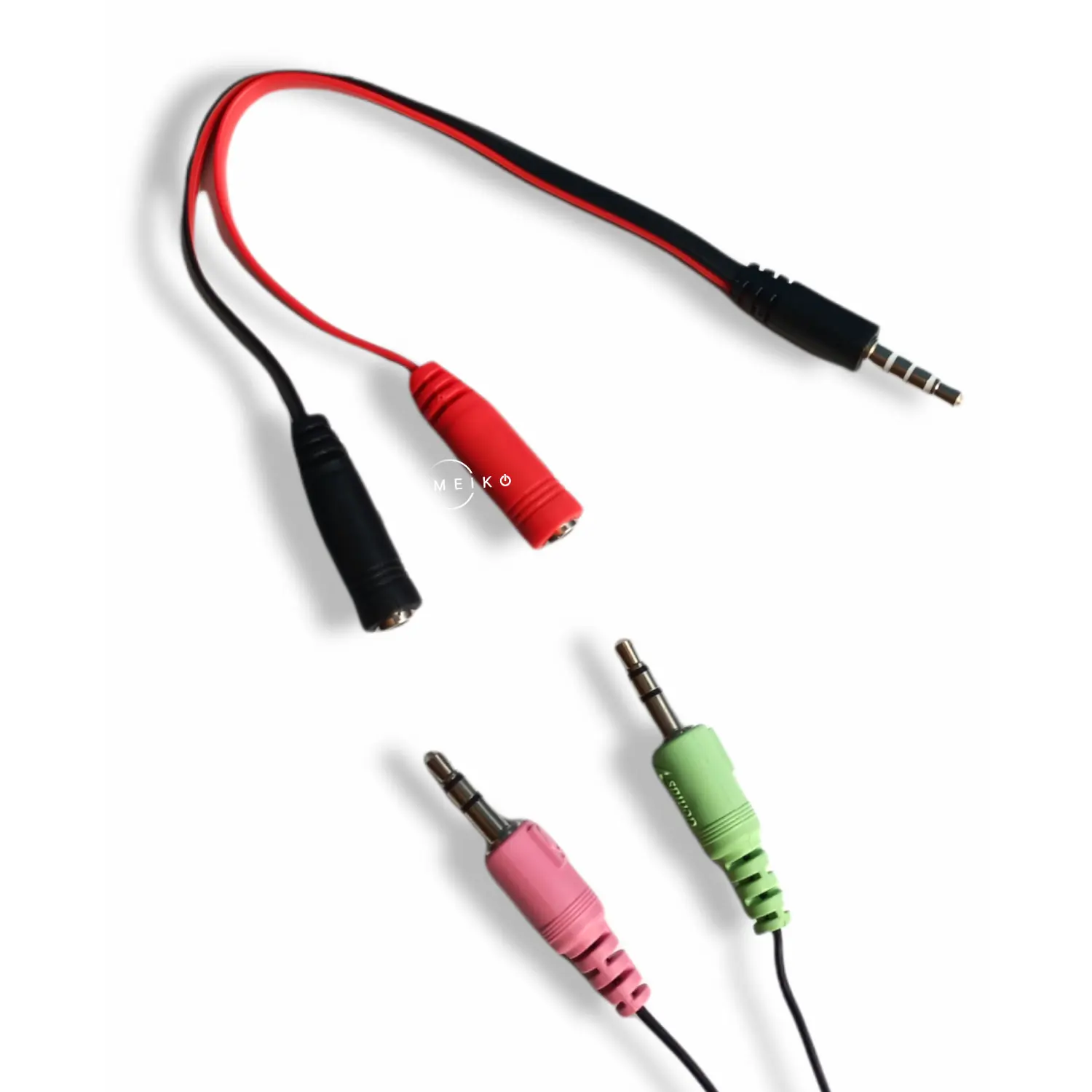 Cable Convertidor Audio Micrófono 2 A 1 - Imagen 5