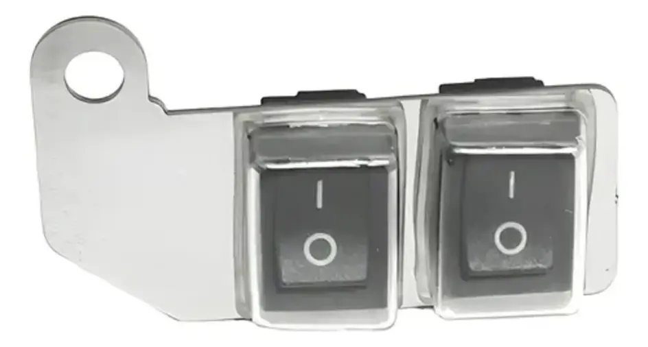 Set x4 Botonera para manillar de moto con dos interruptores de acero inoxidable - Controla tus luces auxiliares y accesorios eléctricos con total comodidad mientras conduces - Imagen 4