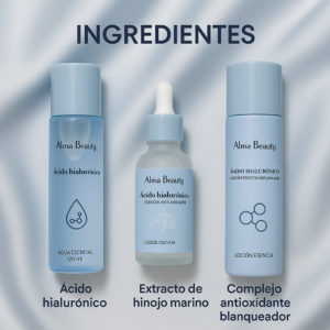 Set x2 Combo Ácido Hialurónico Alma Beauty X3 Coreano - Hidrata profundamente y reduce las arrugas eficazmente