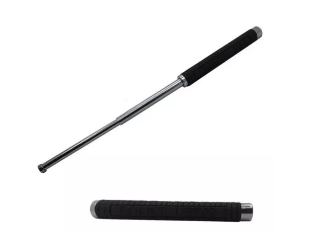Bastón retráctil de defensa personal en acero de 63 cm - Protege tu integridad física en situaciones de riesgo - Imagen 2