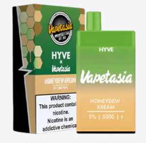 Vaper Desechable Hyve X Vapetasia 5000 Puffs Batería Recargable - Disfruta sabores intensos durante largas jornadas cotidianas