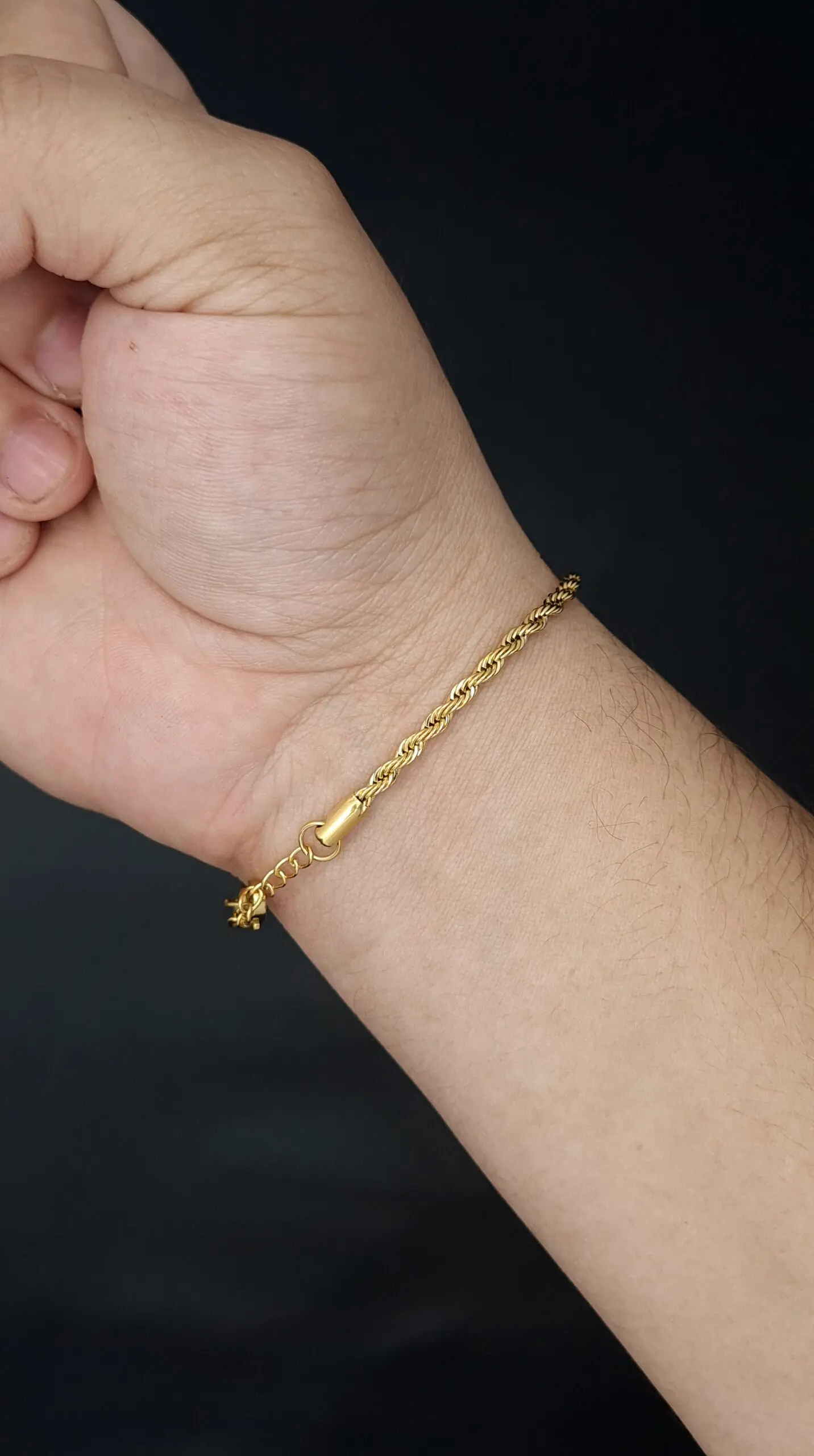 Brazalete Acero Dorado Clock | Bra-35 - Imagen 5