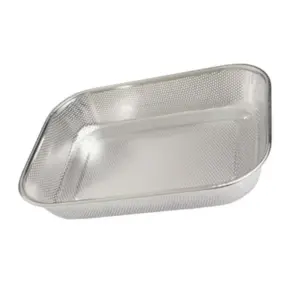 Set x2 Escurridor Grande de Acero Inoxidable con Malla Cóncava - Drena y enjuaga tus alimentos con rapidez