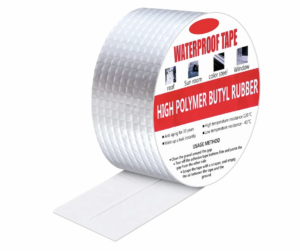 Cinta de butilo impermeable y aluminio de 5 metros para techos - Sella goteras y fisuras de forma duradera sin herramientas complejas