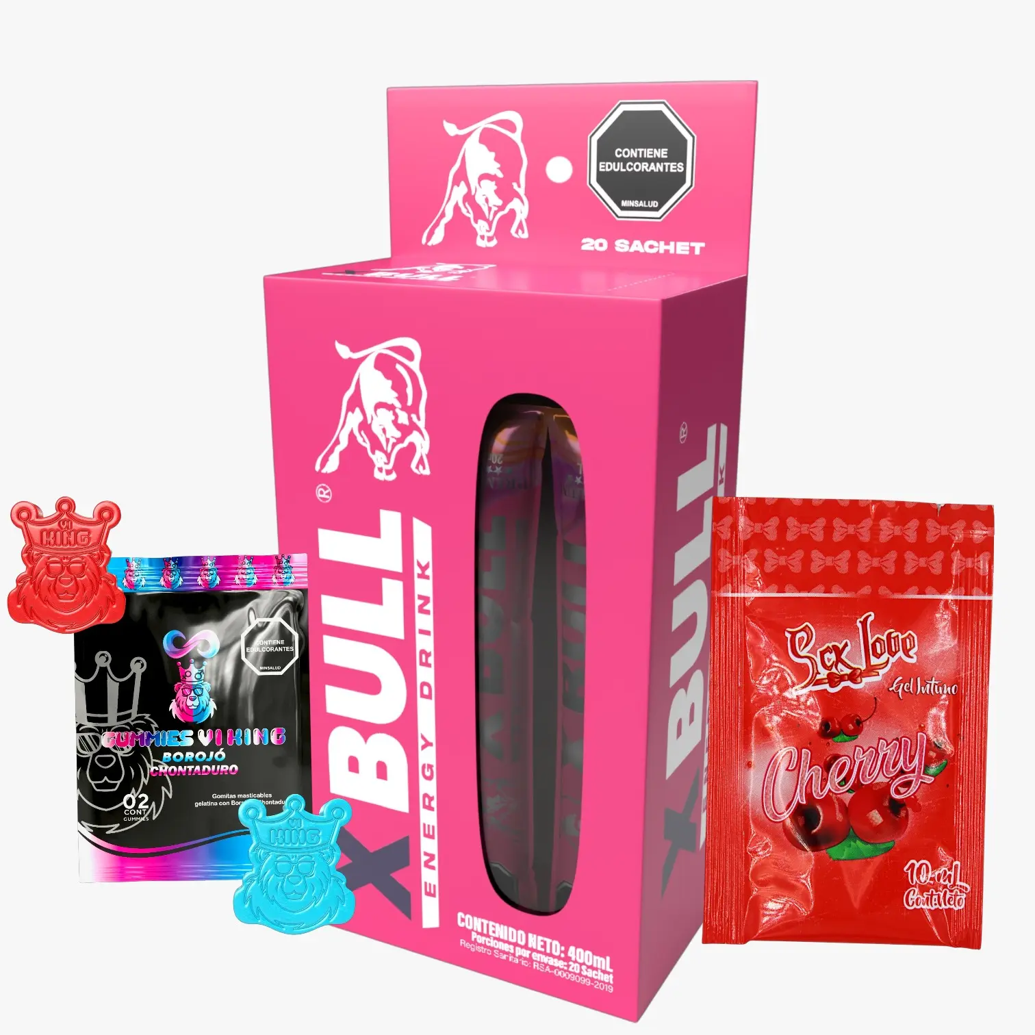 X-Bull Caja Negra Mujer (20 Sachet) - Imagen 2
