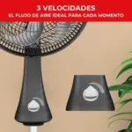Ventilador Samurai 2 en 1 14 pulgadas de pedestal y mesa - refrescas tus espacios con un flujo potente y silencioso - Imagen 6