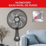 Ventilador Samurai 2 en 1 14 pulgadas de pedestal y mesa - refrescas tus espacios con un flujo potente y silencioso - Imagen 7