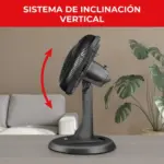 Ventilador Samurai 2 en 1 14 pulgadas de pedestal y mesa - refrescas tus espacios con un flujo potente y silencioso - Imagen 3