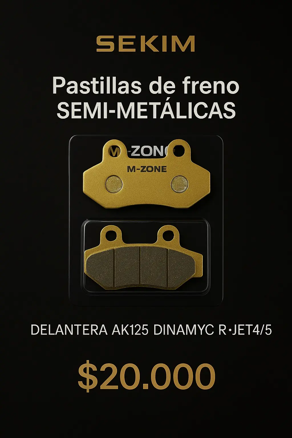 Moto Pastillas de Freno Delanteras F039 - Imagen 2