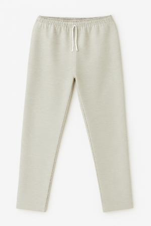 Set x2 Pantalón deportivo de bota recta para caballero color avena - Brinda comodidad y libertad de movimiento en climas frescos